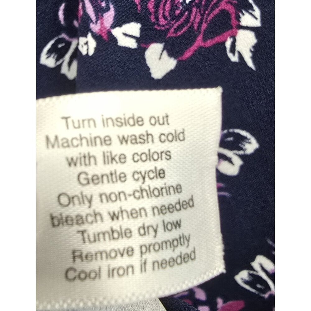 Lane Bryant Outlet Floral Stretch Bell Sleeve Dress Size 22/24 Blue Purple White - Picture 6 of 8